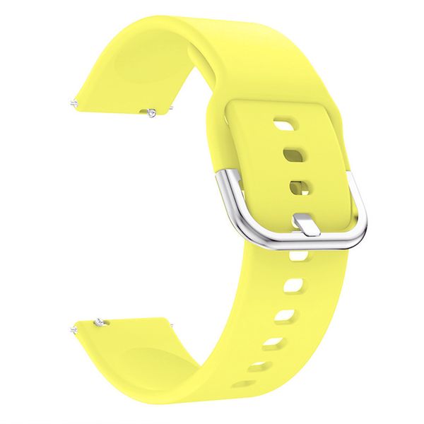 Ремешок CDK Silicone Sport Band Classic "L" 20mm для Samsung Galaxy Watch4 (R860 / R865)40mm (09651) (yellow) 012817-840 фото