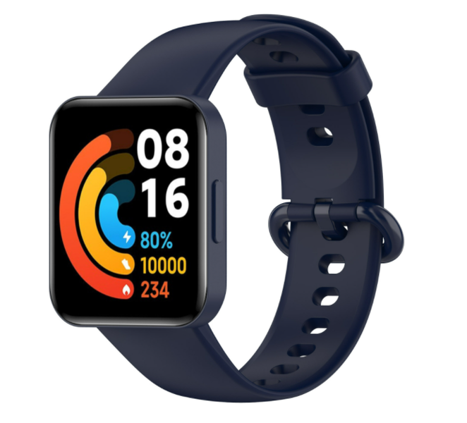 Ремінець DK Silicone Sport Band Classic для Xiaomi Redmi Watch 2 Lite (013576) (dark blue) 013576-132 фото