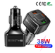 Автомобільний зарядний пристрій PD+QC 3.0 38 W 2 USB / 2Type-C (BK-365-2PD) (black) 015464-115 фото 5