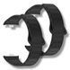 Ремешок 2шт CDK для Xiaomi Mi Smart Band 9 Pro | Silicone Shaped Magnetic Band (018838) (black) 022314-124 фото 1