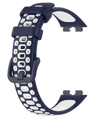 Ремінець CDK для Huawei Band 10 | Silicone Sport Band Nike (016452) (blue / white) 020138-064 фото
