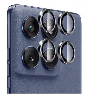 Защитное стекло DK для Motorola Edge 60 Fusion | на камеру Lens Metal Ring Eagle Eye (022526) (black) 022526-062 фото