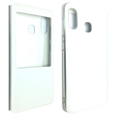 Чехол-книжка DK-Case силикон кожа для Samsung M20 (white) 08716-725 фото