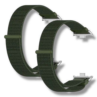 Ремешок 2шт CDK для Xiaomi Mi Smart Band 9 Pro | Nylon Sport Loop (017323) (olive flak) 022131-027 фото