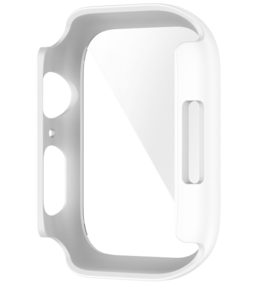Чехол-накладка DK Пластик Soft-Touch Glass Full Cover для Apple Watch 45mm (white) 013559-127 фото