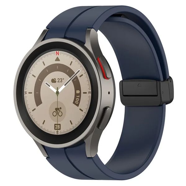 Ремешок CDK для Samsung Galaxy Watch7 (L305 / L315) 44mm | "L" Silicone Sport Magnetic (015834) (dark blue / 017893-087 фото