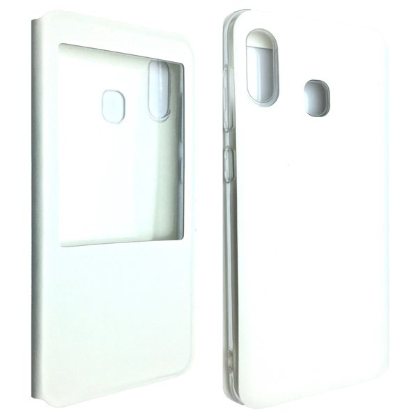 Чехол-книжка DK-Case силикон кожа для Samsung M20 (white) 08716-725 фото