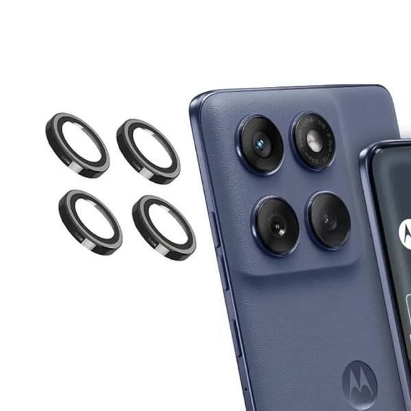 Защитное стекло DK для Motorola Edge 60 Fusion | на камеру Lens Metal Ring Eagle Eye (022526) (black) 022526-062 фото