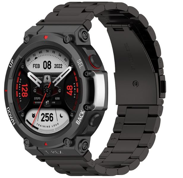 Ремешок DK Metal Fitlink Steel Watch Band для Xiaomi Amazfit Active Edge (A2212) (black) 017605-124 фото
