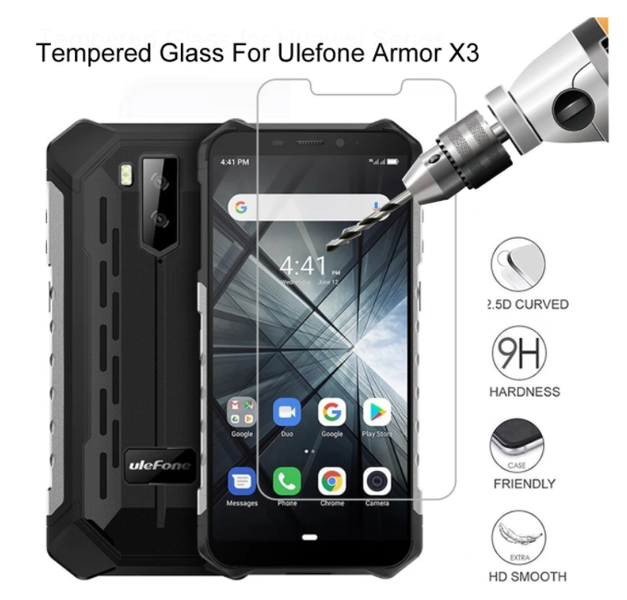 Защитное стекло CDK Full Glue для UleFone Armor X3 (011276) (clear) 011884-063 фото