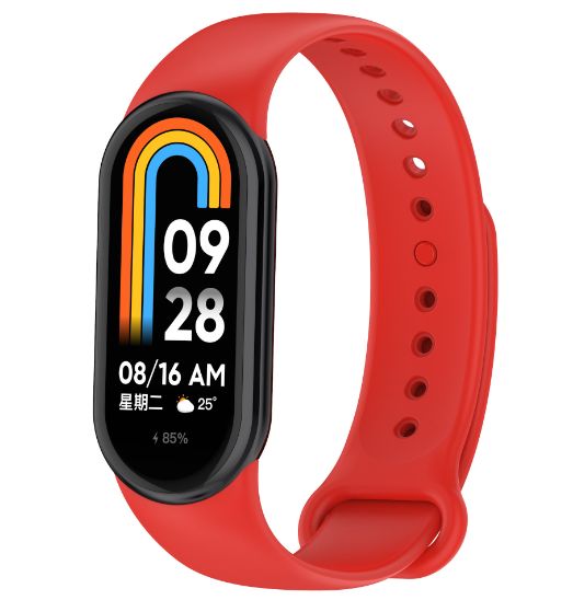 Ремінець CDK для Xiaomi Mi Smart Band 9 Ceramic | Silicone Sport Band (015812) (red) 018014-126 фото