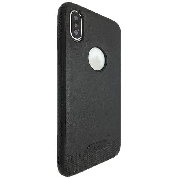Чехол-накладка DK силикон кожа Mikki для Apple iPhone X / XS (black) 06681-722 фото