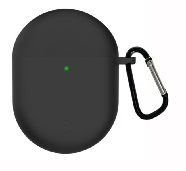 Чохол-накладка DK Silicone Candy Friendly з карабіном для Xiaomi Redmi AirDots 3 Pro / Buds 3 Pro (black) 012913-064 фото