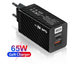 Зарядний пристрій Travel Charger GaN PD+QC3.0 65 W USB / Type-C (BK378) (black) 014505-115 фото 5