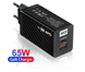 Зарядное устройство Travel Charger GaN PD+QC3.0 65W USB / Type-C (BK378) (black) 014505-115 фото 5