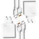 Зарядний пристрій + кабель 2 набори CDK Mi Turbo Charge/Hyper Charge 120 W USB для Xiaomi (016408) (white) 023088-162 фото 1