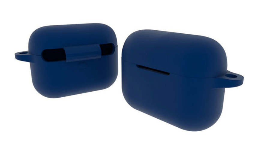 Чехол-накладка DK Silicone Candy Friendly с карабином для Xiaomi QCY T10 / T10 Pro / T11 (dark blue) 012551-065 фото