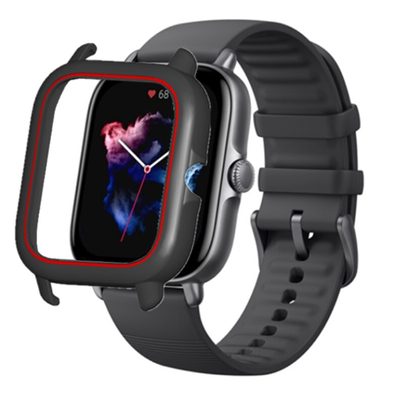 Чехол-бампер DK Пластик Line для Xiaomi Amazfit GTS 3 (black / red) 014470-963 фото