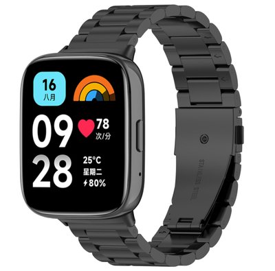 Ремешок DK Metal Fitlink Steel Watch Band для Xiaomi Redmi Watch 3 Active / 3 Lite (black) 017321-124 фото