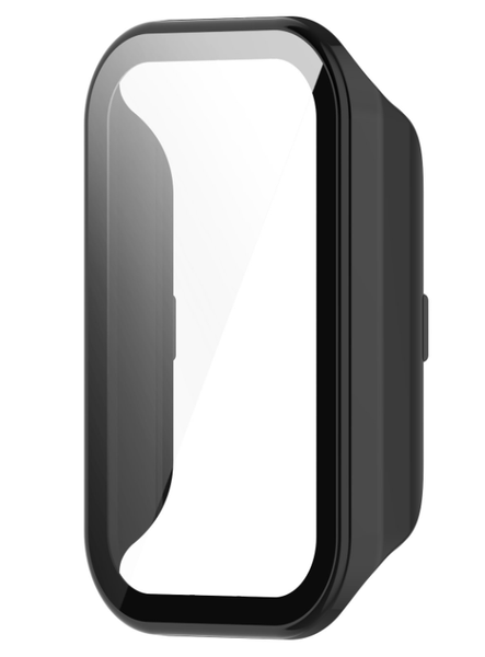 Чехол-накладка CDK Пластик Gloss Glass Full Cover для Xiaomi Mi Band 8 Active (015558) (black) 017153-124 фото