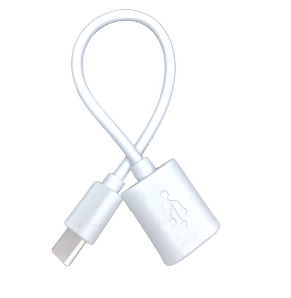 Перехідник-кабель OTG Type-C / USB-C на USB 3.0 (white) 015462-054 фото