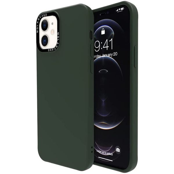 Чохол-накладка Silicone Molan Cano SF Jelly MAI XI для Apple iPhone 12 / 12 6.1 Pro" (green) 012781-135 фото