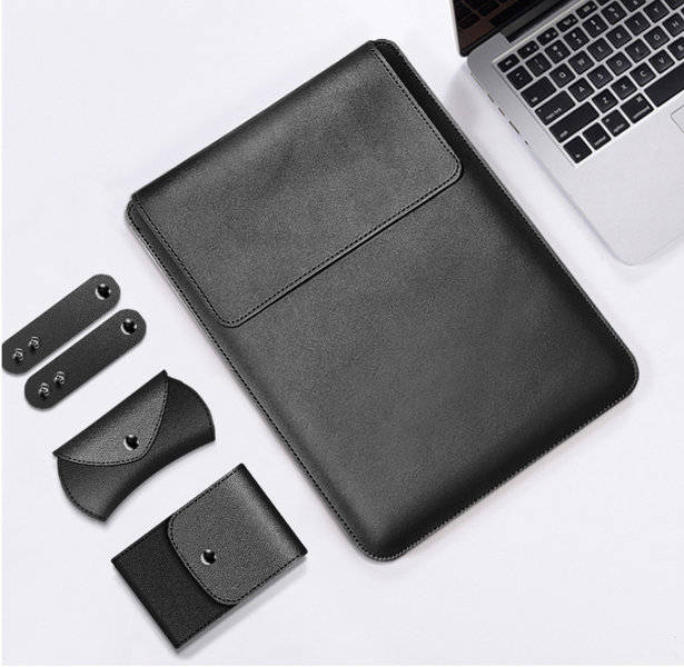 Чохол-конверт CDK Leather 4в1 Envelope Kit для Apple MacBook 12" Retina 2015 - 2017 (A1534) (013510) (black) 013796-690 фото