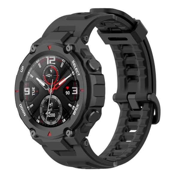 Ремешок DK Silicone Sport Band Classic для Xiaomi Amazfit T-Rex \ T-Rex Pro (black) 012593-124 фото