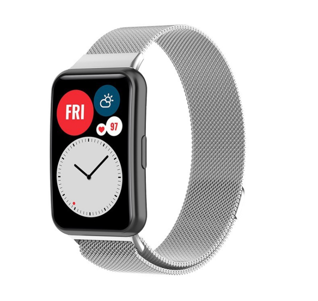 Ремешок DK Metal Milanese Loop Magnetic для Huawei Fit / Fit SE (silver) 013161-227 фото