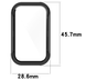 Чехол-накладка CDK Пластик Gloss Glass Full Cover для Xiaomi Mi Band 8 Active (015558) (black) 017153-124 фото 4
