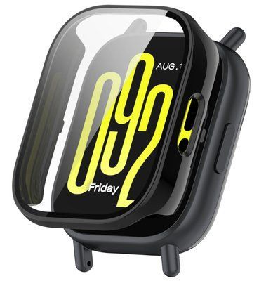 Чехол-накладка DK для Xiaomi Redmi Watch 5 Lite | Пластик Gloss Glass Full Cover (018474) (black) 018474-124 фото