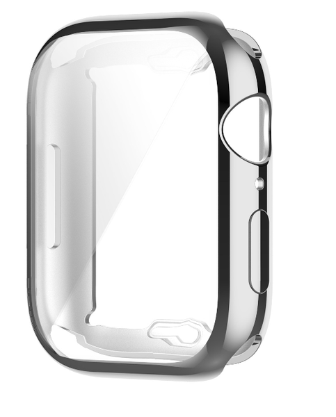 Чехол-накладка DK Silicone Face Case для Apple Watch 45mm (silver) 013549-227 фото