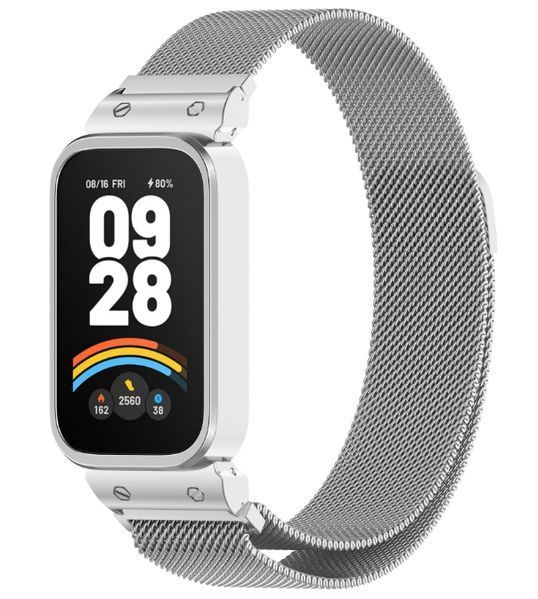 Ремінець для Xiaomi Mi Smart Band 9 Active | Metal Milanese Loop Magnetic (018854) (silver) 018854-227 фото