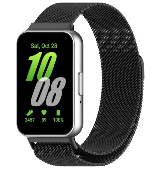 Ремінець DK Metal Milanese Loop Magnetic для Samsung Galaxy Fit3 (R390) (black) 017602-124 фото