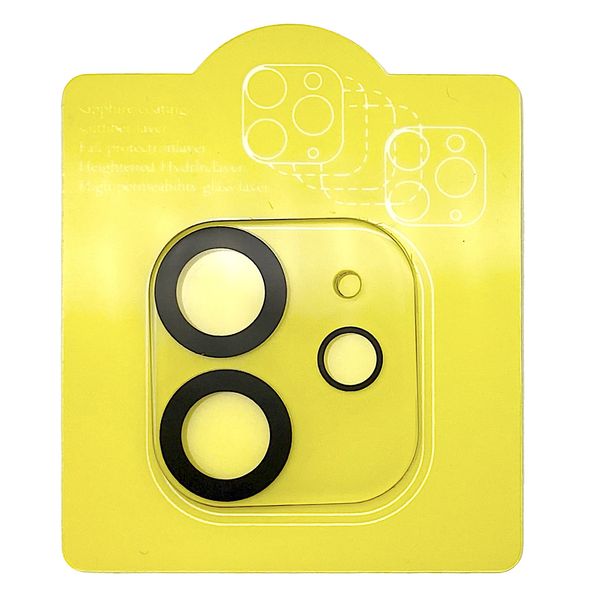 Захисне скло на камеру 3D Clear Glass для Apple iPhone 12 6.1" (black) 010742-062 фото