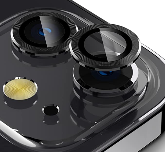 Защитное стекло на камеру DK Lens Metal Ring Eagle Eye для Apple iPhone 11 (016203) (black) 016203-062 фото