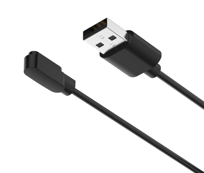 Зарядний пристрій кабель DK (60cm) USB для Xiaomi Haylou Solar LS05 (012686) (black) 012686-124 фото