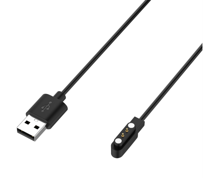 Зарядний пристрій кабель DK (60cm) USB для Xiaomi Haylou Solar LS05 (012686) (black) 012686-124 фото