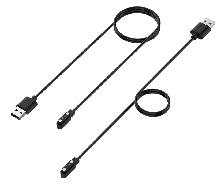 Зарядний пристрій кабель DK (60cm) USB для Xiaomi Haylou Solar LS05 (012686) (black) 012686-124 фото