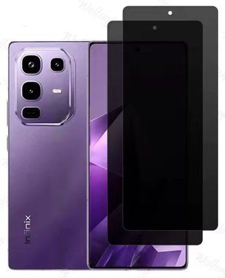 Захисне скло 2 шт CDK для Infinix Note 50 Pro+ | 3D Антишпион Full Glue (022331) (black) 022363-062 фото