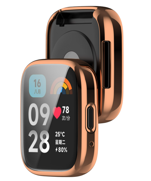 Чехол-накладка DK Silicone Face Case для Xiaomi Redmi Watch 3 Active / 3 Lite (rose gold) 016397-229 фото