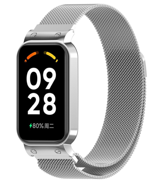 Ремінець DK Metal Milanese Loop Magnetic для Xiaomi Redmi Smart Band 2 (silver) 016244-227 фото