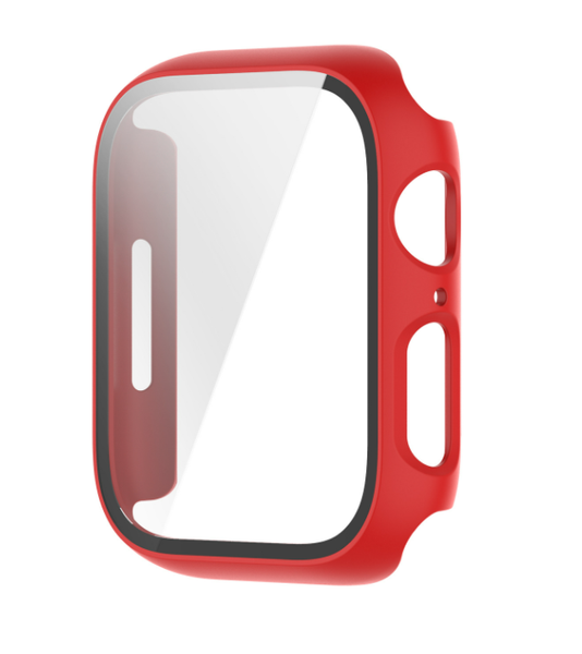 Чехол-накладка DK Пластик Soft-Touch Glass Full Cover для Apple Watch 41mm (red) 013558-126 фото