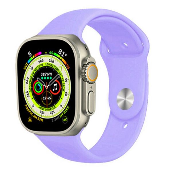 Ремінець CDK для Apple Watch 46 mm (Series 10) | M / L Silicone Sport Band (05531) (viola) 018059-973 фото