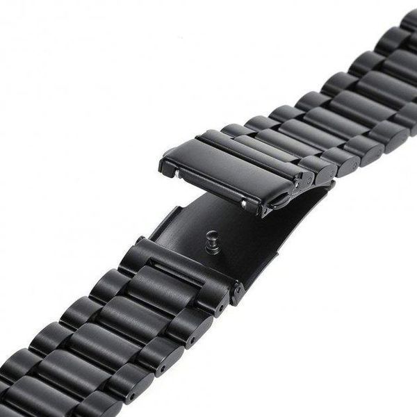 Ремінець CDK для Huawei Watch GT 2 46mm (LTN-B19) | 22mm Metal Fitlink Steel Watch Band (012874) (black) 016882-124 фото