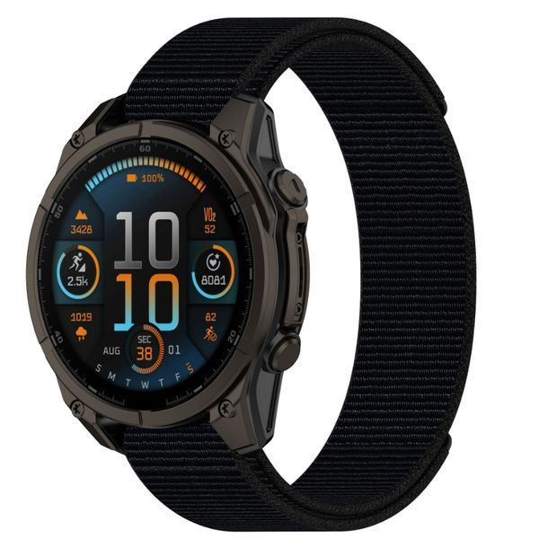 Ремінець CDK для Garmin Approach S62 | 22mm Nylon Sport Loop (018558) (black) 018570-124 фото