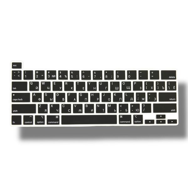 Накладка силикон на клавиатуру для Apple MacBook Pro 13" A2251 / A2289 / A2338 (2020) USA (010309) (black) 012414-690 фото