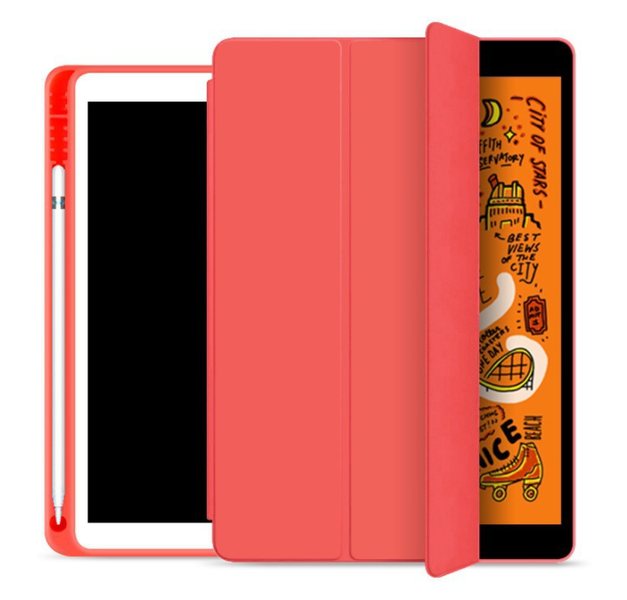 Чехол-книжка CDK Эко-кожа силикон Smart Case Слот под Стилус для Apple iPad 10.2" 8gen 2020 (011189) (red) 013744-082 фото