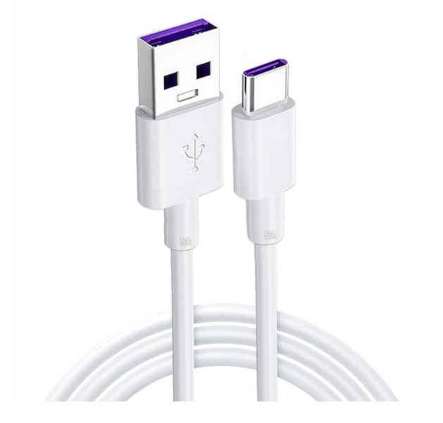 Кабель Data Cable Super Charge 40W / 5A 1m USB на Type-C / USB-C для Huawei (white) 010317-129 фото