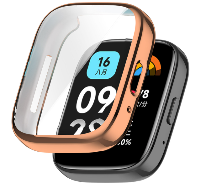 Чехол-накладка DK Silicone Face Case для Xiaomi Redmi Watch 3 Active / 3 Lite (rose gold) 016397-229 фото